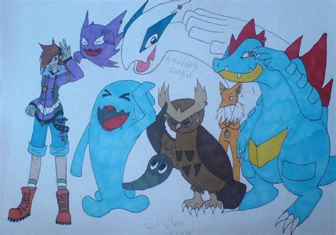 Pokemon Johto Team By Franken Fish On Deviantart