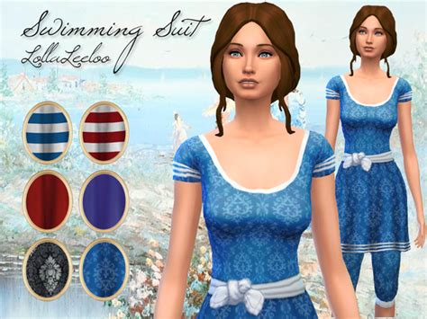 Victorian Swimsuit By Lollaleeloo At Tsr Sims 4 Updates