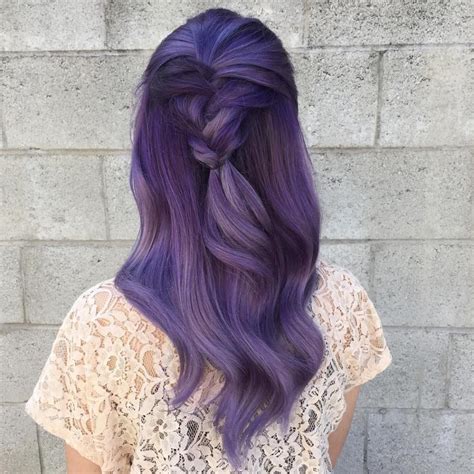 20 Ways To Wear Violet Hair Purple Balayage Hair Color Purple