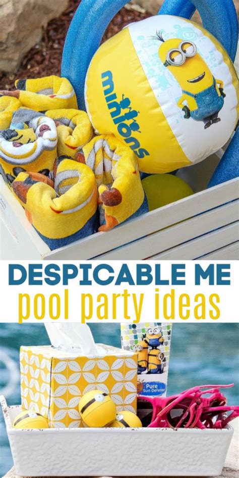 A Despicable Me Minions Ice Cream Pool Party Ice Cream Pool Party