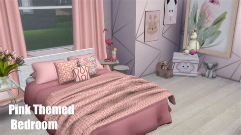 Pink Girly Bedroom💓 Speed Build The Sims 4 Youtube