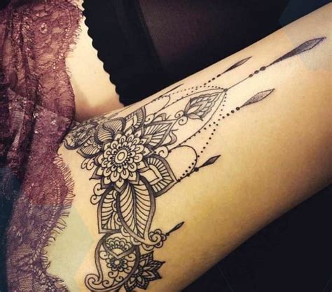 Tattoo On The Thigh Mandala Leg Tattoo Tattoo Motifs For Women