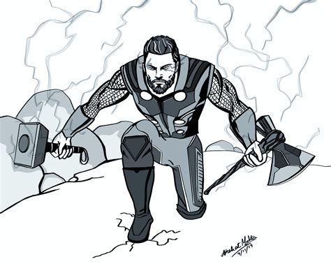 Update Thor Stormbreaker Sketch Super Hot In Eteachers