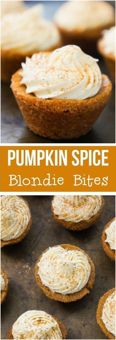 Pumpkin Spice Blondie Bites Are An Easy Fall Dessert Recipe Perfect