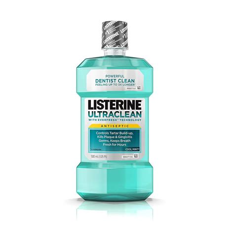 Listerine Ultraclean Anticavity Mouthwash Cool Mint 169 Ounce