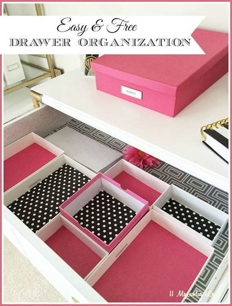 Easy No Cost Drawer Organization 11 Magnolia Lane Organized Desk