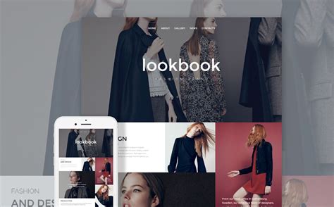 Lookbook Fashion Responsive Website Template Website Design Trends