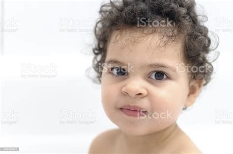 People Portrait Of Toddler Having A Bubble Bath Stock Photo Download