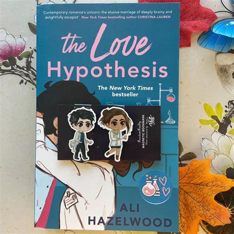 The Love Hypothesis Olive And Adam Magnetic Bookmark Set Etsy