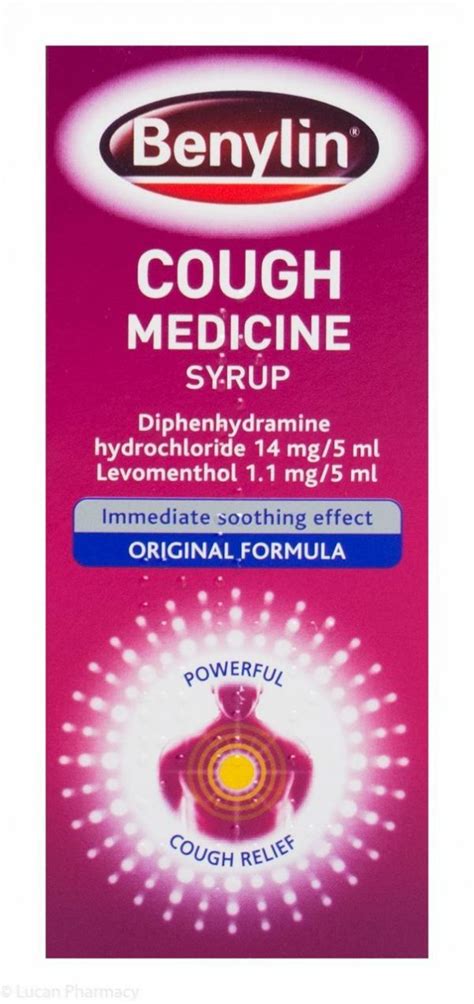 Benylin Cough Medicine Syrup 125ml Mountmellick Local Pharmacy