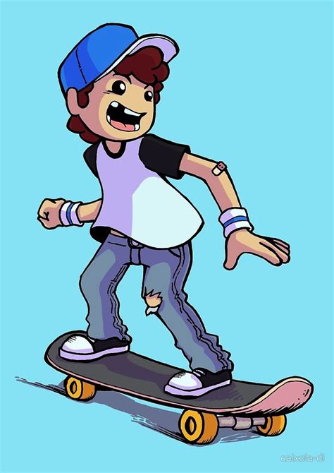 Skater Boy By Caixola Di Skater Boy Cartoon Man Cartoon