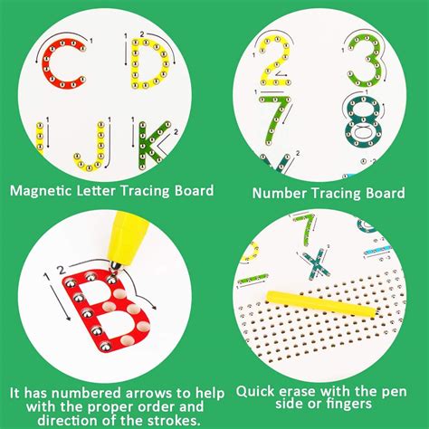 Buy Magnetic Alphabet Tracing Board For Kids Apfity Magnetic Letter