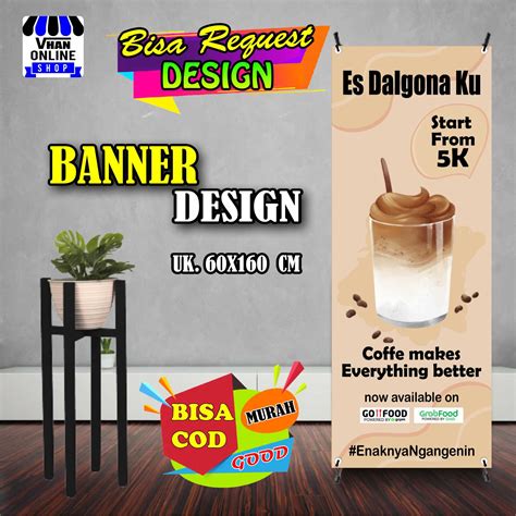 Spanduk Banner Jualan Dalgona Minuman Viral Bagus Murah Lazada