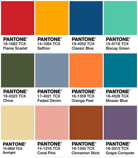 Pantone Color Palette Spring Summer 2024 Livvy Quentin