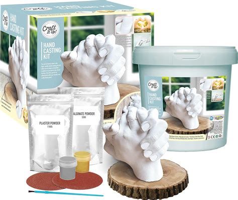 Hand Casting Kit By Craft It Up Diy Plaster Statue Molding Kit Hand Holding