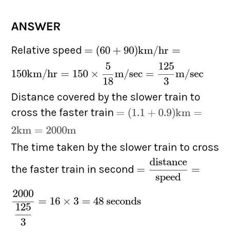 Two Trains Are Travelling In Same Direction With 60 Kmhr And 75 Kmhr