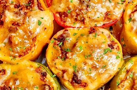 mexican beef stuffed peppers