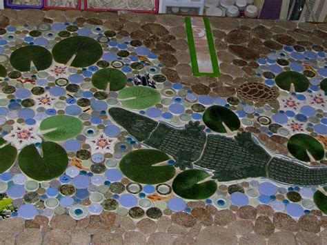 Alligator Mosaic Shaped Ceramic Tile Floors By Tiles With Style Wins