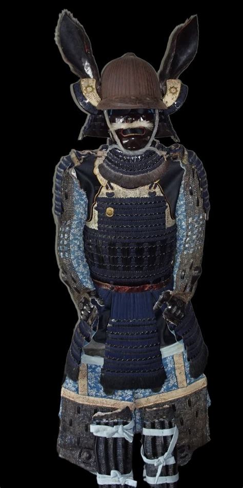 yoroi cuero hierro forjado seda japanese samurai armor edo period