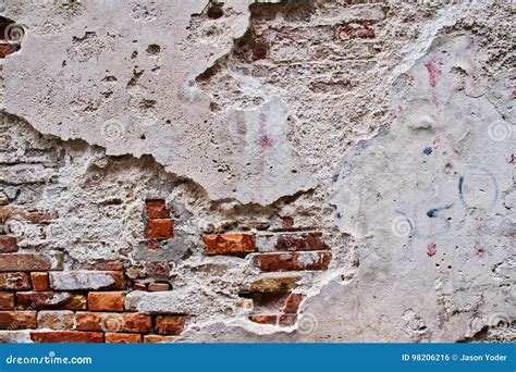 Weathered Brick Wall Stock Photo Image Of Front Rustic 98206216