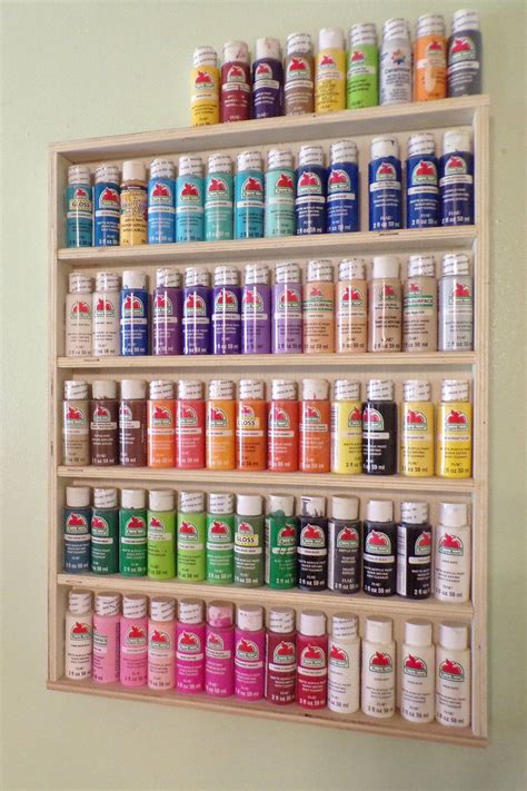 Acrylic Paint Wall Storage