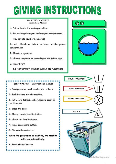 Giving Instructions English Esl Worksheets Practices Worksheets