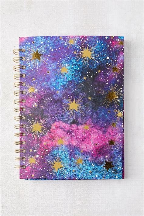 How to personalize your spiral notebooks by changing the cover. Galaxy Spiral-Bound Notebook | Galaxy notebook, Diy notebook cover, Beautiful notebooks