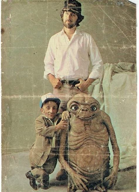 Steven Spielberg And Pat Bilon With One Of The Et Costumes 👽 Terry