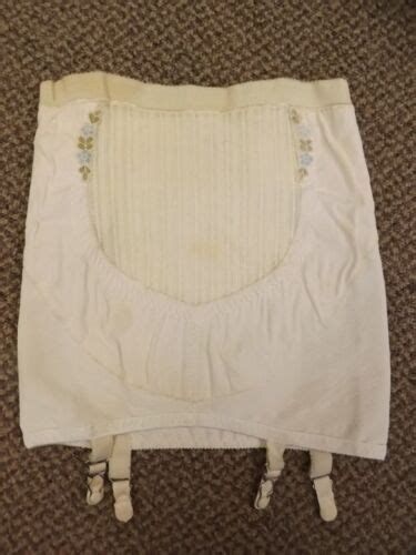 curvaceous vtg 1950s new rayon and rubber open bottom garters girdle s girly pinup ebay