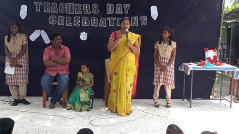 Teachers' day in malaysia is held annually on may 16. Teacher's day chataparru mamatha school1/ 2017(3) - YouTube