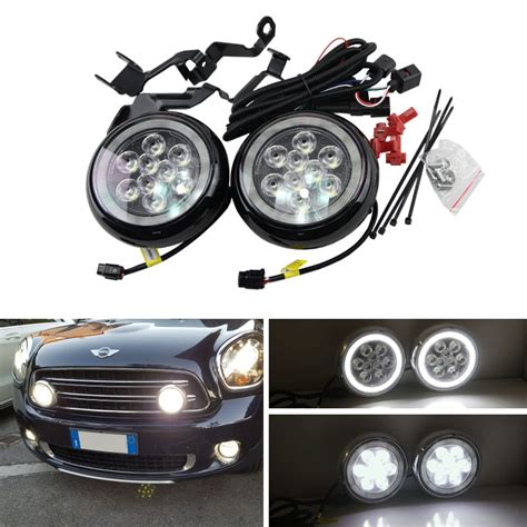 E4 R87 Led Front Bumper Halo Ring Driving Rally Lights For Mini Cooper