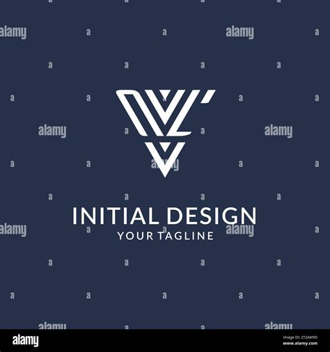 Nl Triangle Monogram Logo Design Ideas Creative Initial Letter Logo