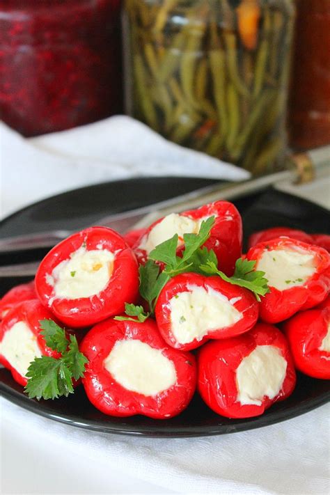 Creamy Cheese Stuffed Mini Peppers