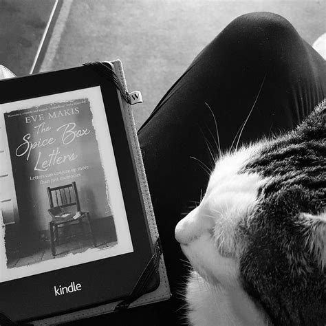 Reading Time With Smudge Thespiceboxletters Evemakis Cats Catsofinstagram Cat Kindle