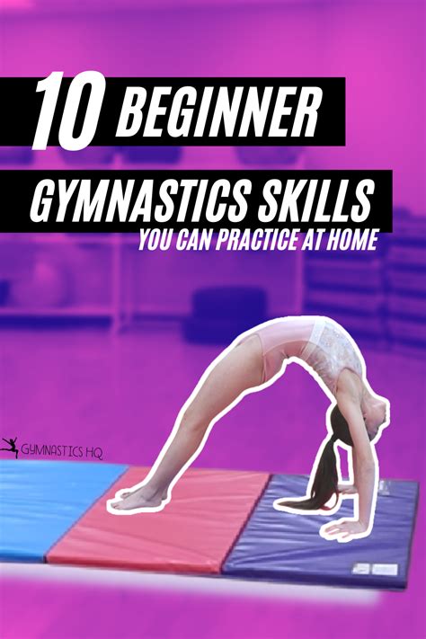 10 Beginner Gymnastics Skills You Can Practice At Home Gymnastics Skills Gymnastics For