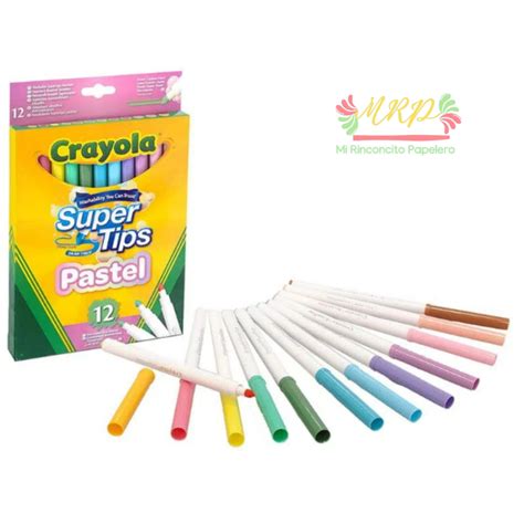 Super Tips Crayola Pastel 12 Piezas Moms And Entrepreneurs Trade