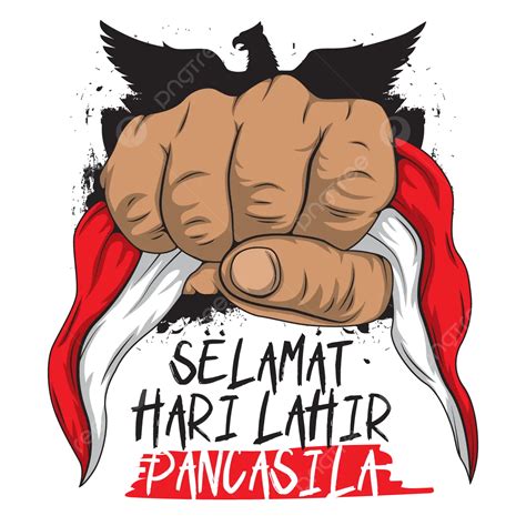 Indonesian Flag Clenched Fist Vector Indonesian Flag Hands Clenched