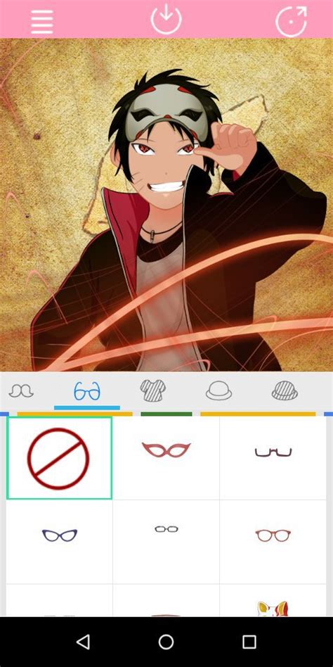 Go Make Your Own Anime Character On A App Called Anime Factory Naruto