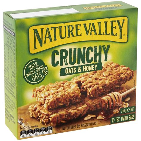 Nature Valley Crunchy Oats And Honey Bars 5 Pack Woolworths