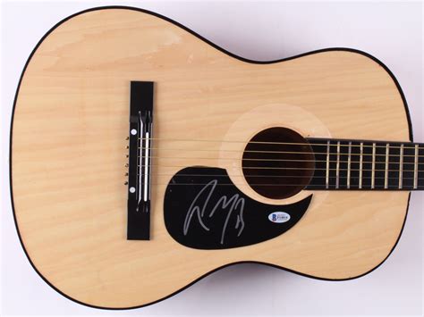 Post Malone Signed Full Size Acoustic Guitar Beckett Coa Pristine