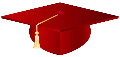 Red Graduation Cap Png Vector Clipart Image Gallery Yopriceville