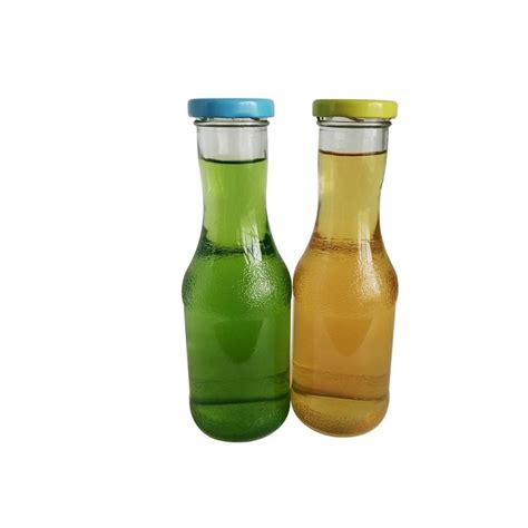 250ml Glass Beverage Juice Bottle Mineral Water Bottles With Tin Lid