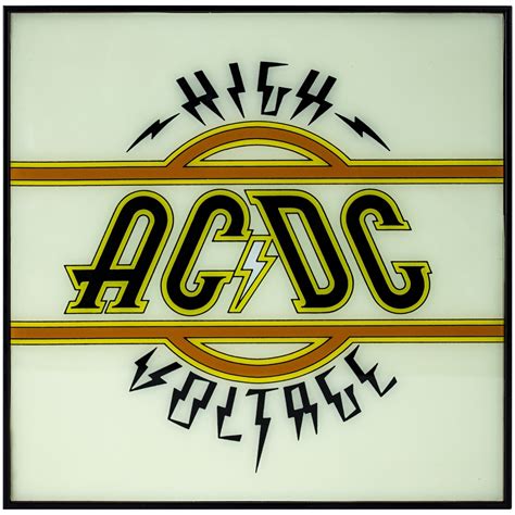 American Art Decor Acdc High Voltage Framed Album Cover Wall Art