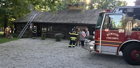 Burton Log Cabin Chimney Fire Causes No Damage Geauga County Maple Leaf