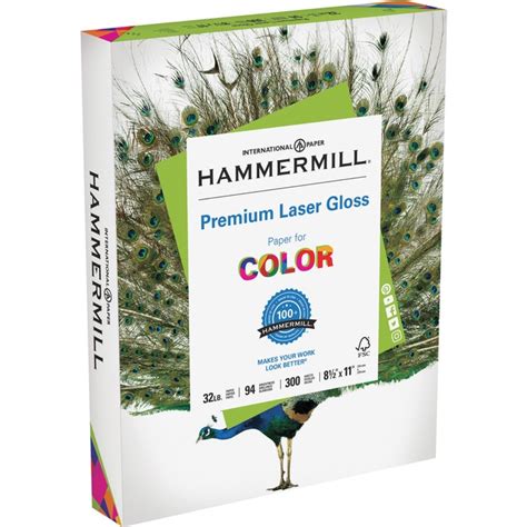 Hammermill Premium Laser Gloss Paper We 94 Brightness Letter 8