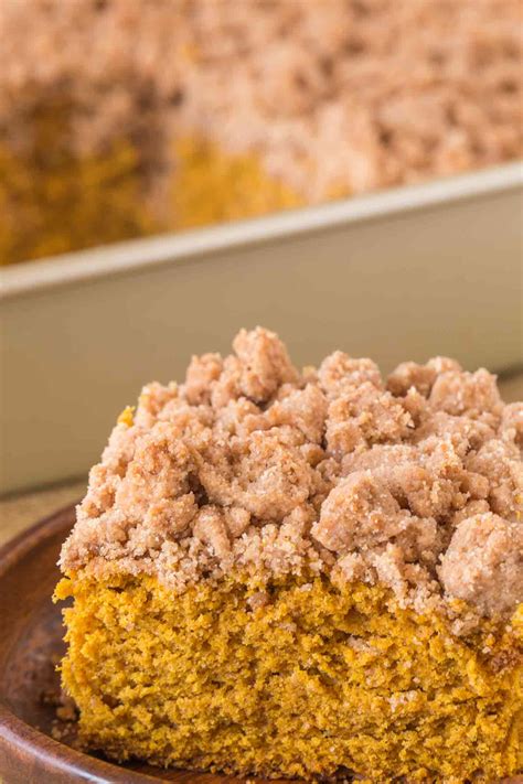 The streusel topping is tdf. Pumpkin Crumb Cake - Dinner, then Dessert