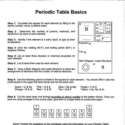 Periodic Table Basics Worksheets And Posterpdf Docdroid