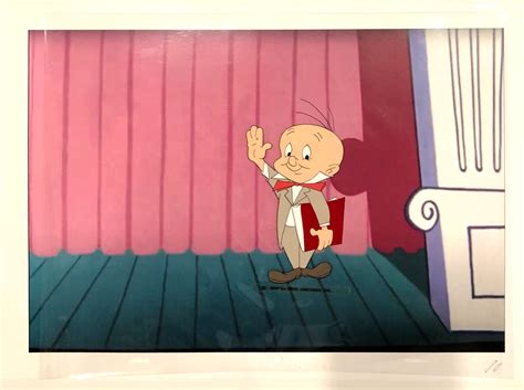 Original Warner Brothers Production Cel Of Elmer Fudd From This Is A