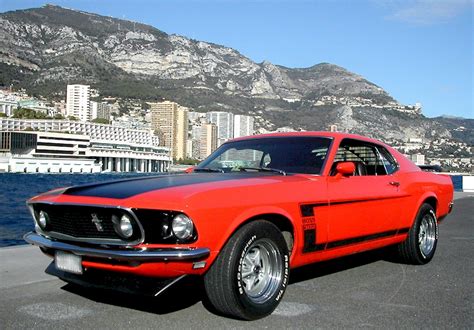 1969 Ford Mustang Boss 429 Red With Black Strips Images And Photos Finder