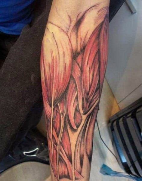 70 Muscle Tattoo Designs For Men Exposed Fiber Ink Ideas